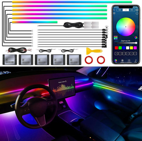 Striscia acrilica rgb led per - acrilica,