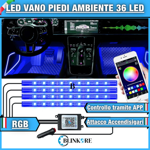 Striscia interni auto led - striscia,