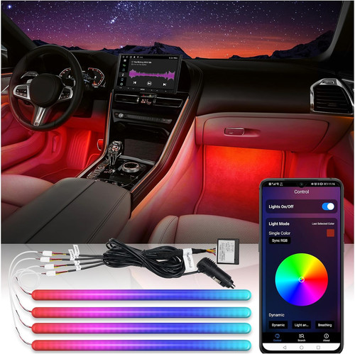 Led auto interni con - led, app,